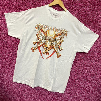 Megadeth Distressed Metal Rock Tshirt size Extra Large