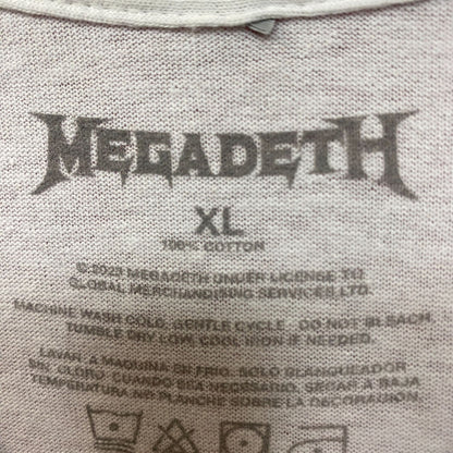 Megadeth Distressed Metal Rock Tshirt size Extra Large