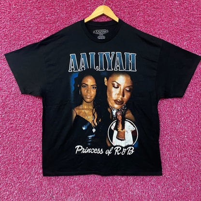 Aaliyah Princess of RnB Vtg Style Tee XL