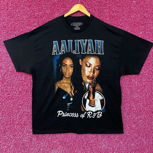 Aaliyah Princess of RnB Vtg Style Tee XL
