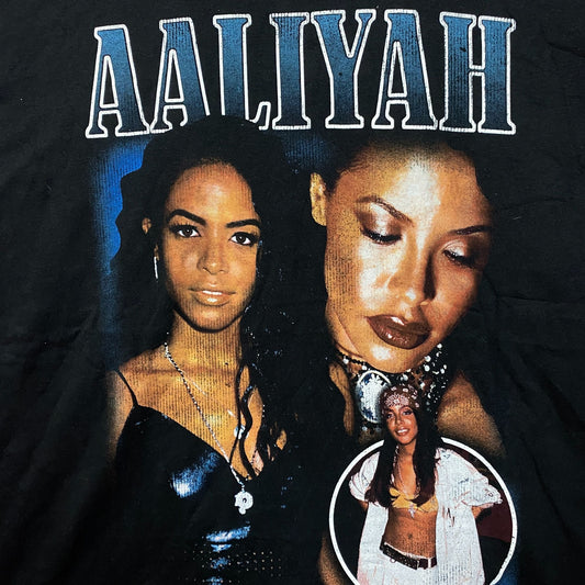 Aaliyah Princess of RnB Vtg Style Tee XL