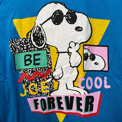 Peanuts Snoopy Be Joe Cool Forever Graphic Design T-Shirt Extra Small