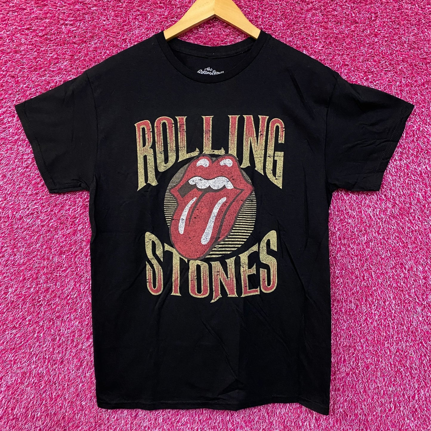 The Rolling Stones Hot Lips Logo Rock n Roll Band Tee Medium