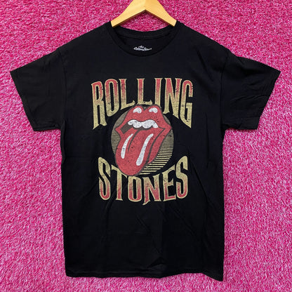 The Rolling Stones Hot Lips Logo Rock n Roll Band Tee Medium