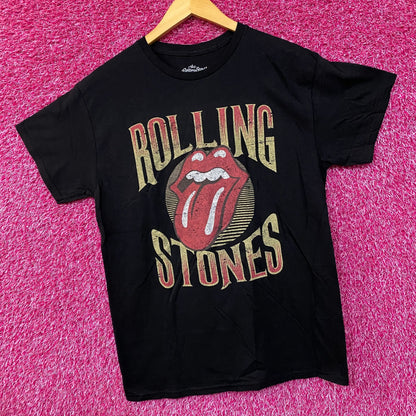 The Rolling Stones Hot Lips Logo Rock n Roll Band Tee Medium