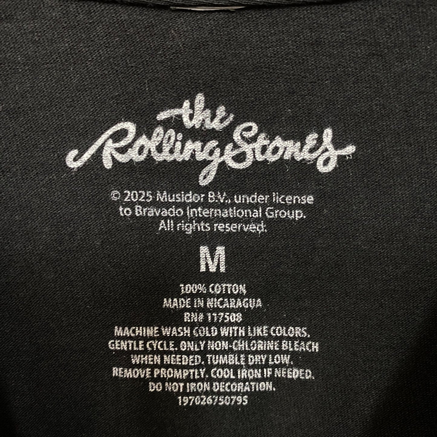 The Rolling Stones Hot Lips Logo Rock n Roll Band Tee Medium