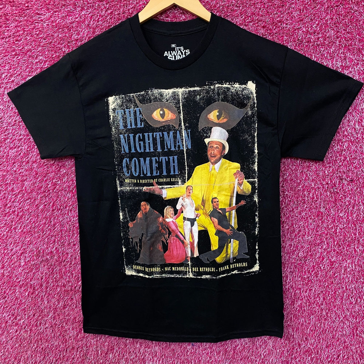 It's Always Sunny in Philadelphia The Nightman Cometh Play T-Shirt Medium