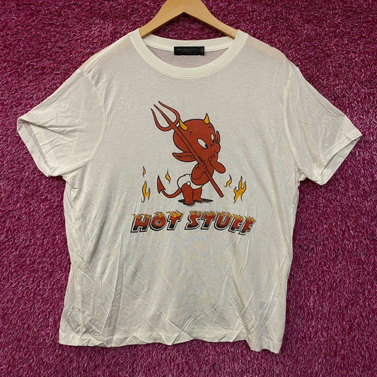 Junk Food Clothing Hot Stuff The Little Devil Vintage Style Women's Tissue Tee XL