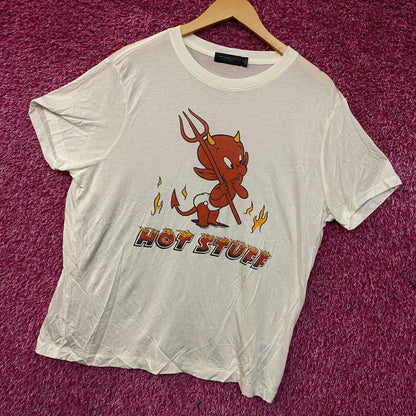 Junk Food Clothing Hot Stuff The Little Devil Vintage Style Women's Tissue Tee XL