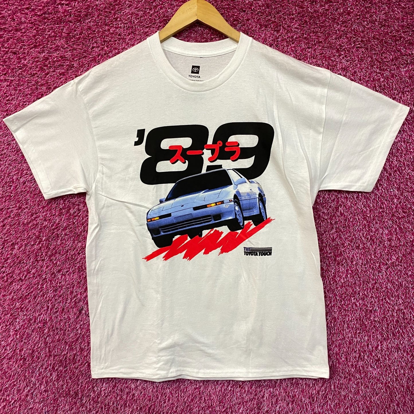 Toyota Supra Turbo 89 Double Sided T-Shirt Large