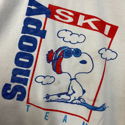 Peanuts "Snoopy Ski Team" Retro Style Crewneck Sweatshirt XS