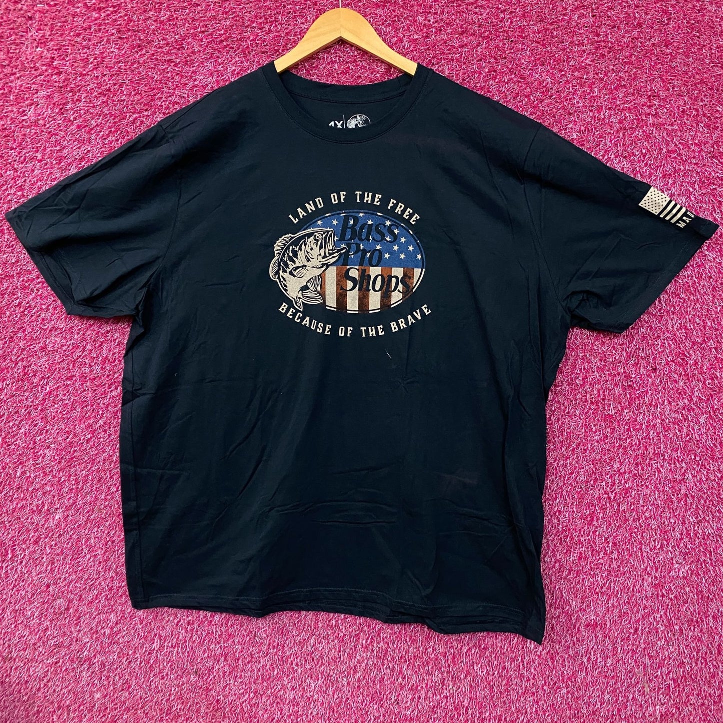 Bass Pro Shops USA Land Of The Free Graphic T-Shirt 4XL