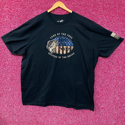 Bass Pro Shops USA Land Of The Free Graphic T-Shirt 4XL