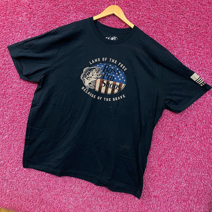 Bass Pro Shops USA Land Of The Free Graphic T-Shirt 4XL