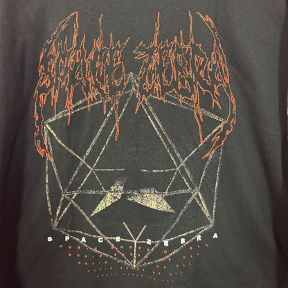 Space Zebra Music Saves Us Long Sleeve black T-Shirt XL