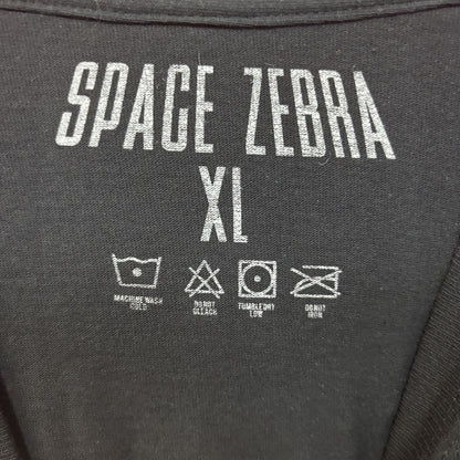 Space Zebra Music Saves Us Long Sleeve black T-Shirt XL