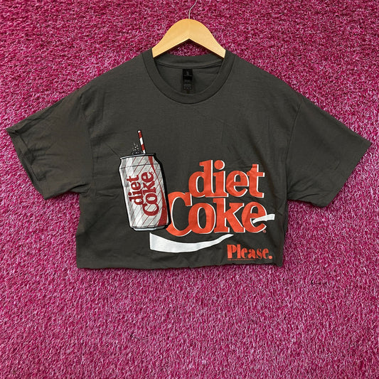 Coca-Cola Diet Coke Please Graphic Crop T-Shirt Medium