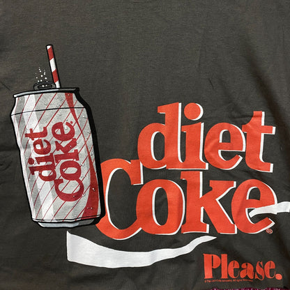 Coca-Cola Diet Coke Please Graphic Crop T-Shirt Medium