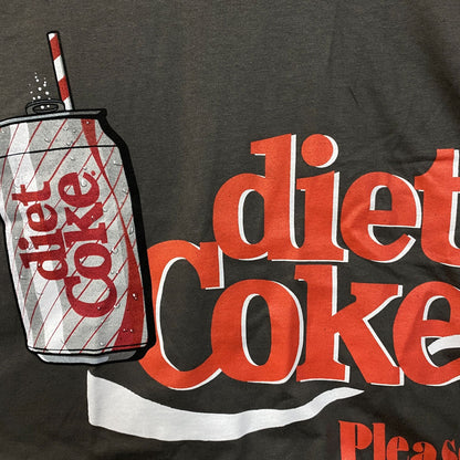 Coca-Cola Diet Coke Please Graphic Crop T-Shirt Medium