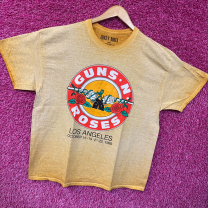 Guns N Roses Los Angeles October 1989 Rock Show Band Tee XXL