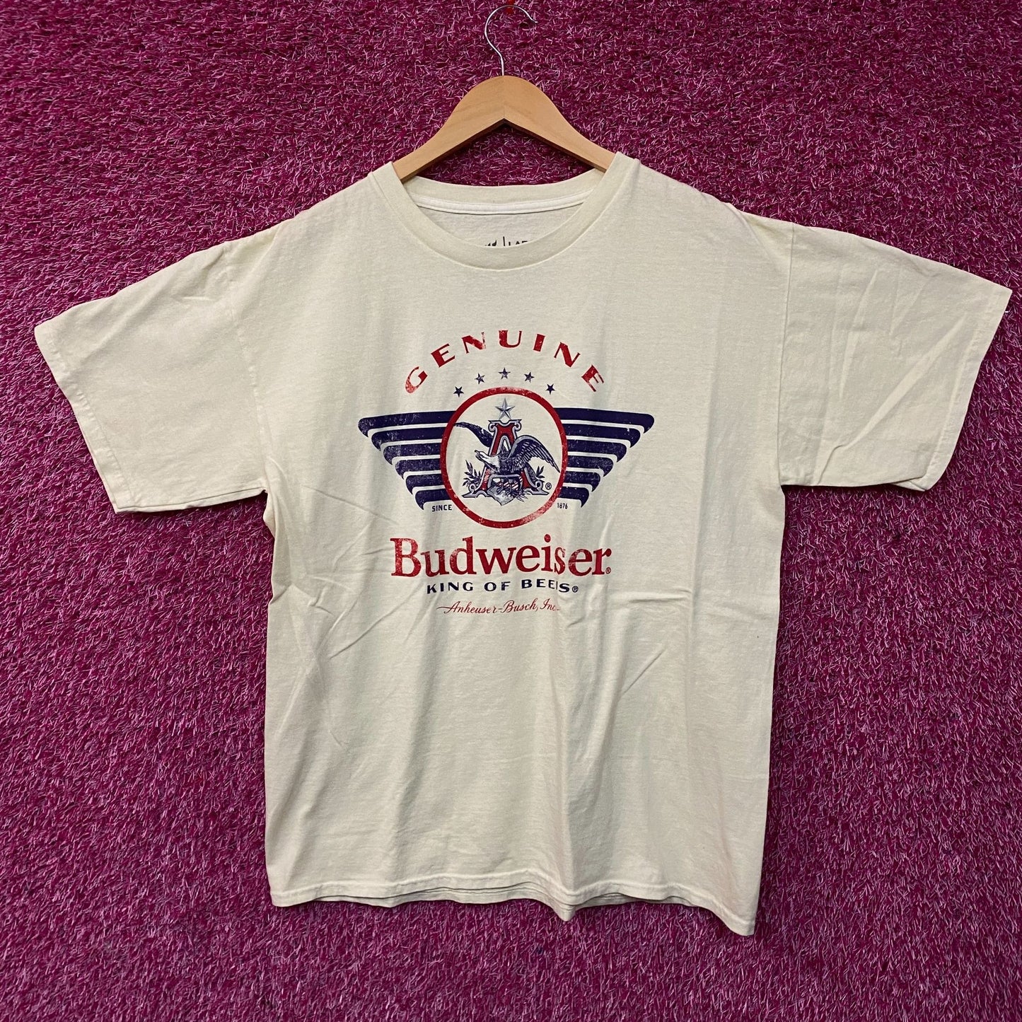 Brew City Budweiser King of Beers Graphic T-Shirt Large
