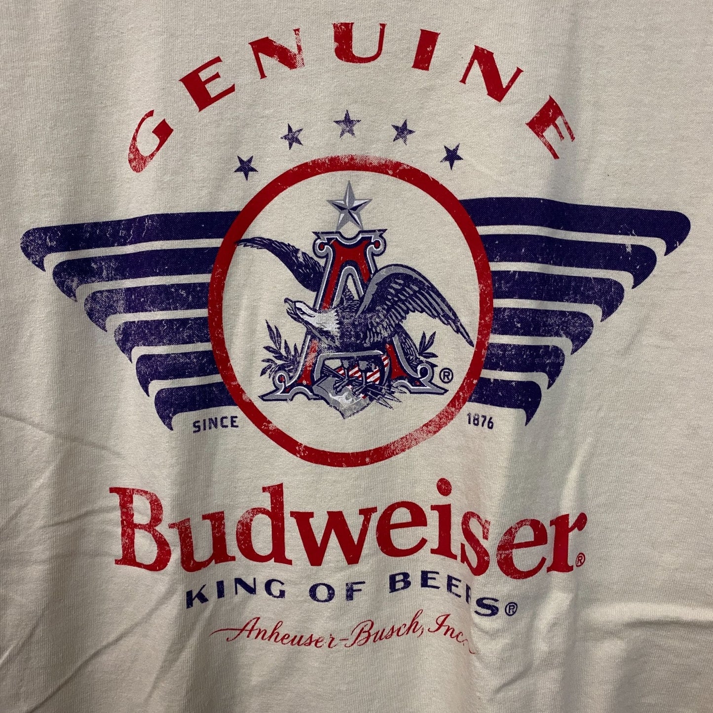 Brew City Budweiser King of Beers Graphic T-Shirt Large