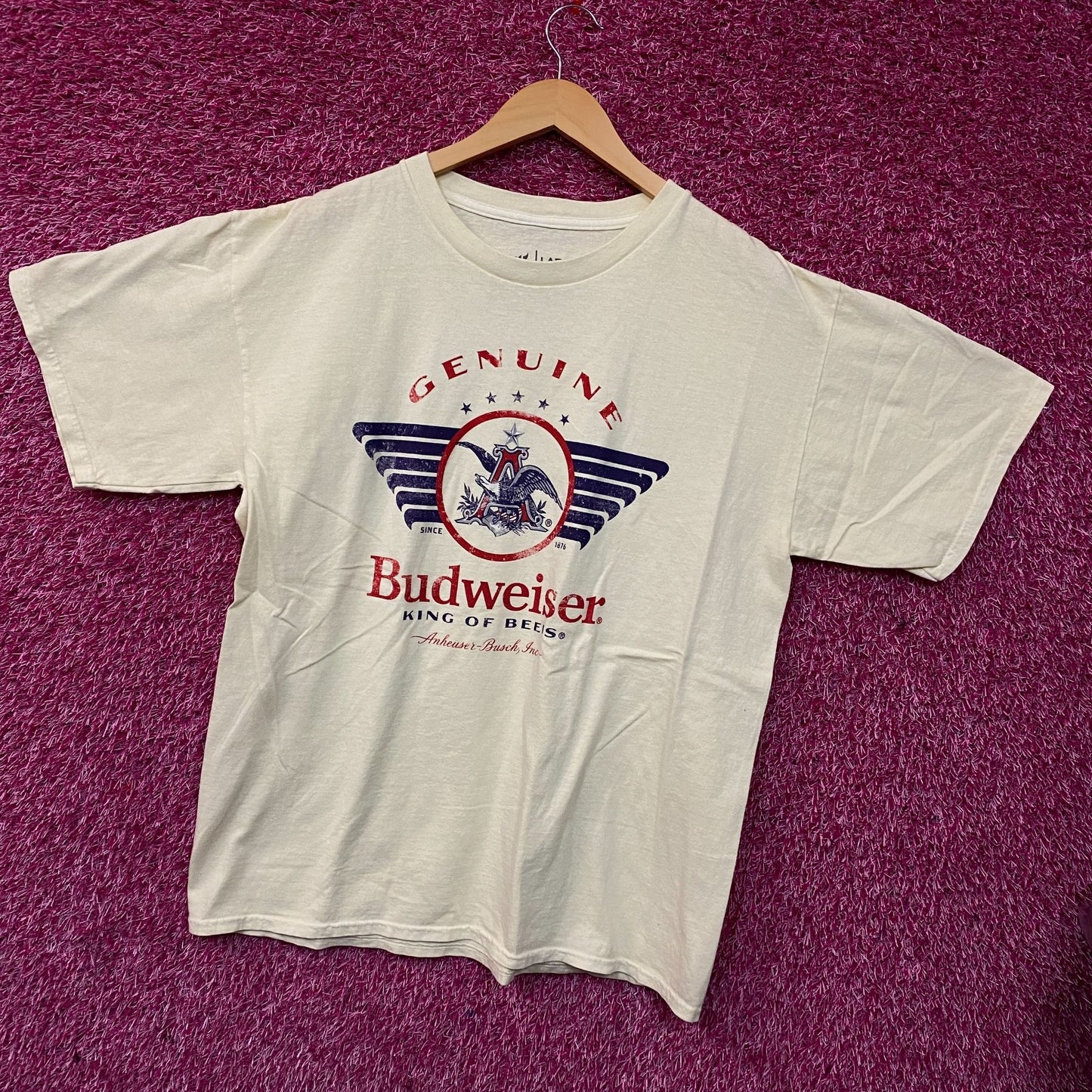 Brew City Budweiser King of Beers Graphic T-Shirt Large