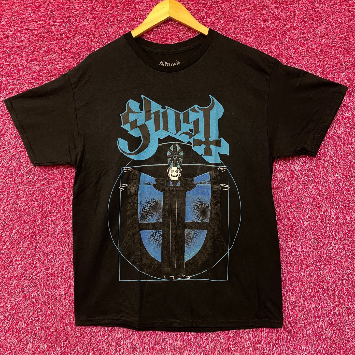 Ghost Papa Emeritus III Vitruvian Man T-Shirt Large