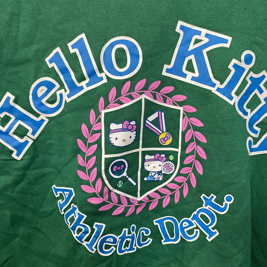 Hello Kitty Athletic Dept Crop Top Sweater size Large