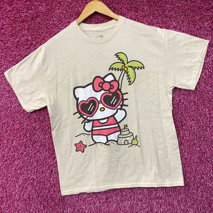Sanrio Hello Kitty Beach Time Kawaii T-Shirt Large