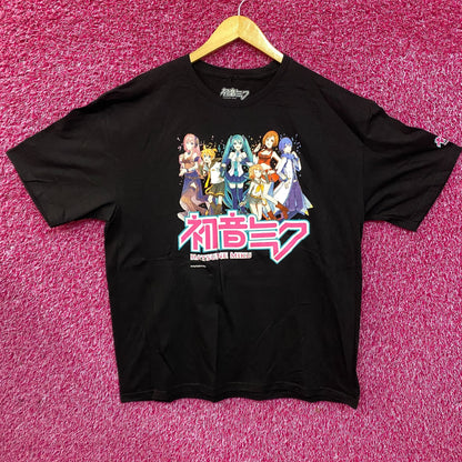 Hatsune Miku Vocaloid Characters Anime T-Shirt XL