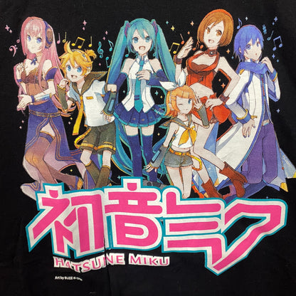 Hatsune Miku Vocaloid Characters Anime T-Shirt XL