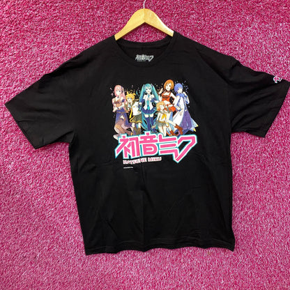 Hatsune Miku Vocaloid Characters Anime T-Shirt XL